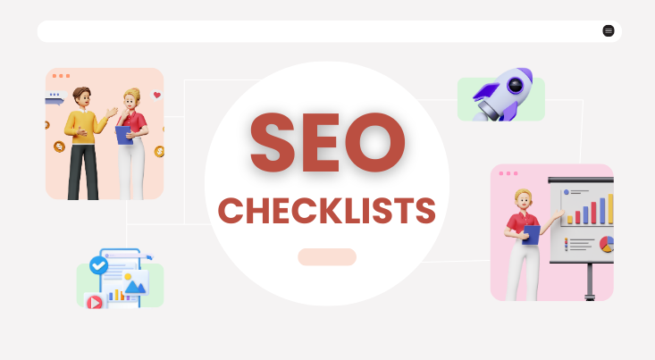 SEO checklist image with some ranking diagrams